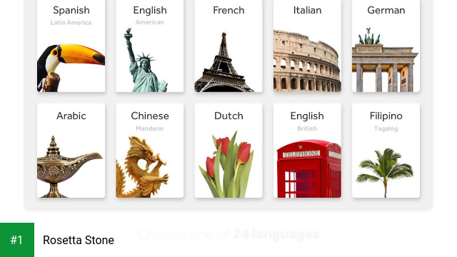 Rosetta Stone app screenshot 1