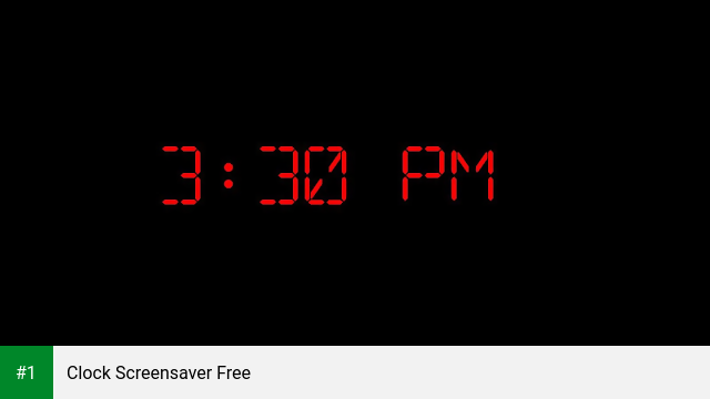 Clock Screensaver Free app screenshot 1