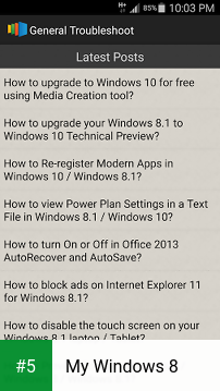 My Windows 8 app screenshot 5