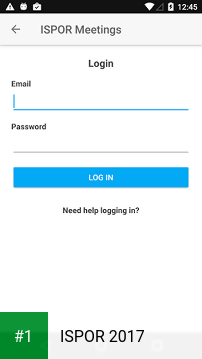 ISPOR 2017 app screenshot 1