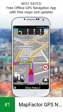 MapFactor GPS Navigation Maps app screenshot 1