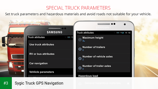 Sygic Truck GPS Navigation app screenshot 3
