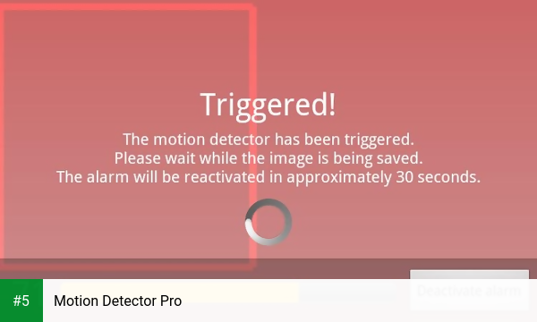 Motion Detector Pro app screenshot 5