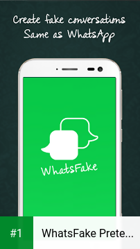 WhatsFake Pretend Fake Chats app screenshot 1