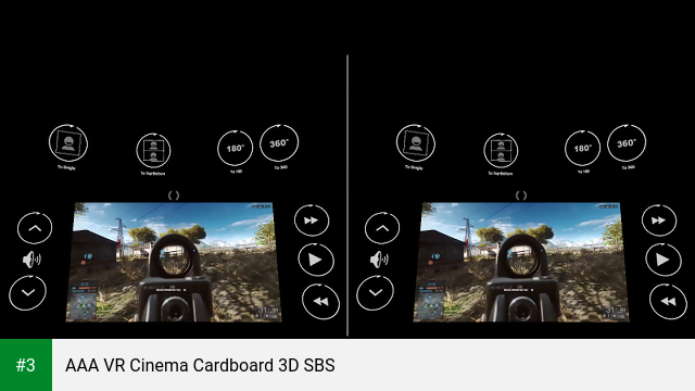 AAA VR Cinema Cardboard 3D SBS app screenshot 3