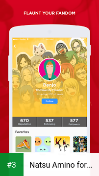 Natsu Amino for Fairy Tail app screenshot 3