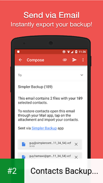 Contacts Backup & Restore apk screenshot 2