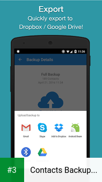 Contacts Backup & Restore app screenshot 3
