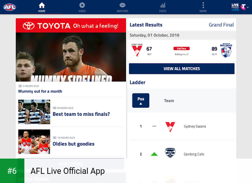 AFL Live Official App apk screenshot 6