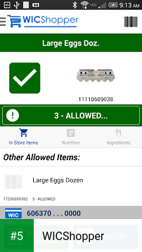 WICShopper app screenshot 5