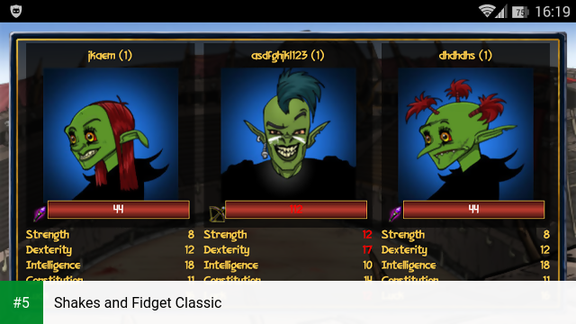 Shakes and Fidget Classic app screenshot 5
