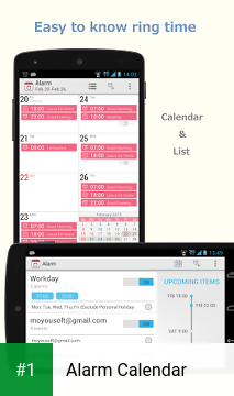 Alarm Calendar app screenshot 1