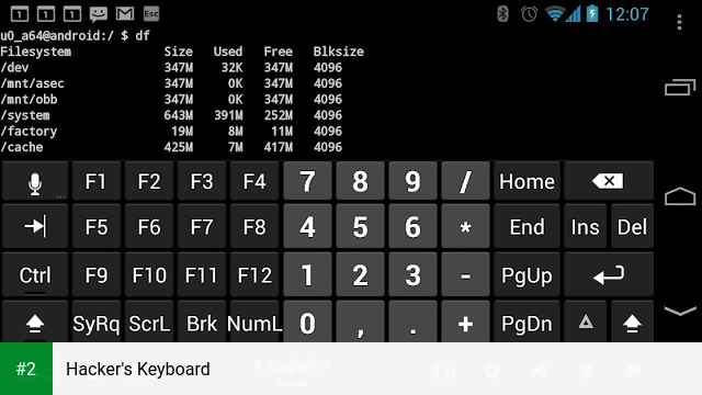 Hacker's Keyboard apk screenshot 2