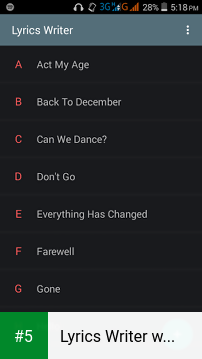 Lyrics Writer with Chords app screenshot 5