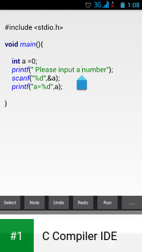 C Compiler IDE app screenshot 1