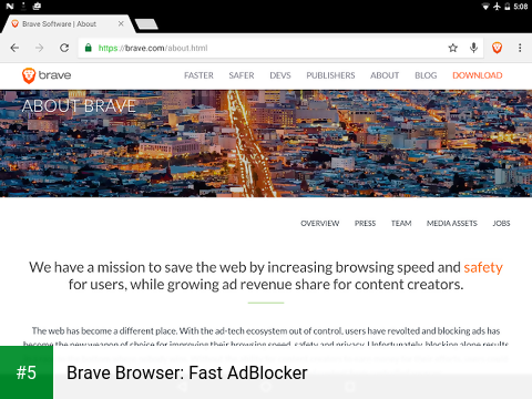 Brave Browser: Fast AdBlocker app screenshot 5