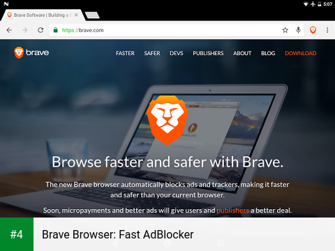Brave Browser: Fast AdBlocker apk screenshot 4