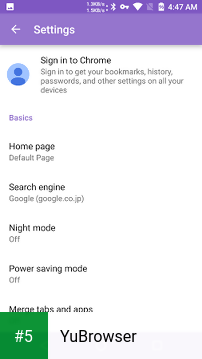 YuBrowser app screenshot 5