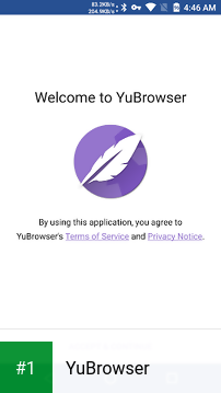 YuBrowser app screenshot 1