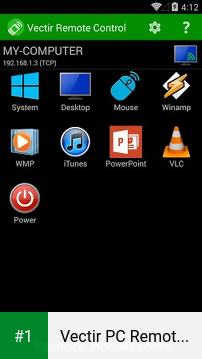 Vectir PC Remote Control app screenshot 1