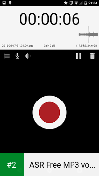 ASR Free MP3 voice recorder apk screenshot 2