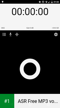 ASR Free MP3 voice recorder app screenshot 1
