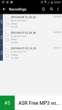 ASR Free MP3 voice recorder app screenshot 5