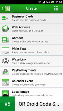 QR Droid Code Scanner app screenshot 5