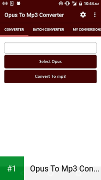 Opus To Mp3 Converter app screenshot 1