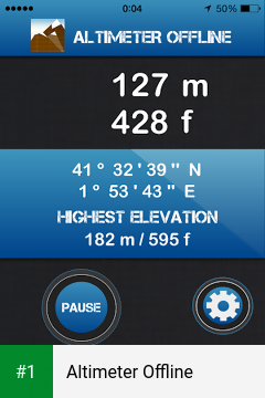 Altimeter Offline app screenshot 1