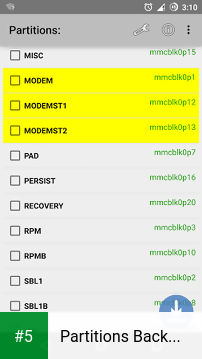 Partitions Backup & Restore app screenshot 5