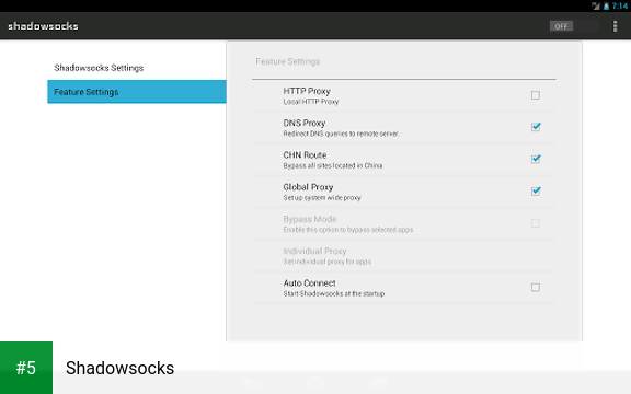 Shadowsocks app screenshot 5