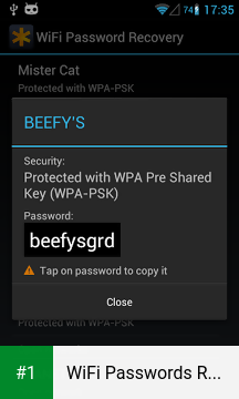 WiFi Passwords Recovery Pro app screenshot 1