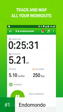Endomondo app screenshot 1