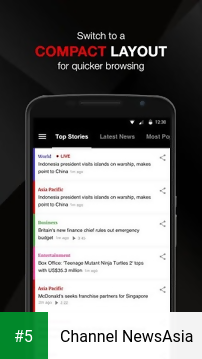 Channel NewsAsia app screenshot 5
