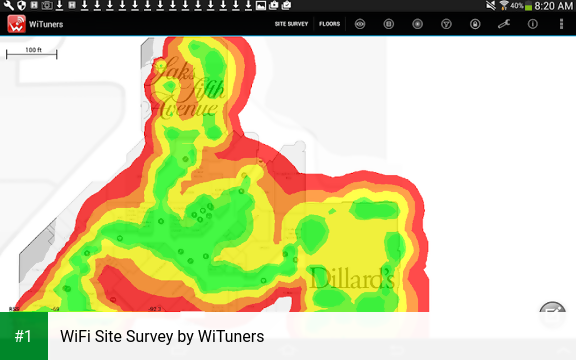 WiFi Site Survey by WiTuners app screenshot 1