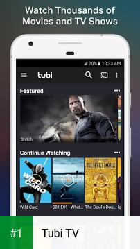 Tubi TV app screenshot 1
