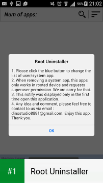 Root Uninstaller app screenshot 1