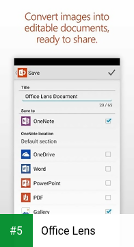Office Lens app screenshot 5