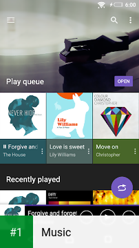 Music app screenshot 1