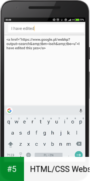 HTML/CSS Website Inspector app screenshot 5
