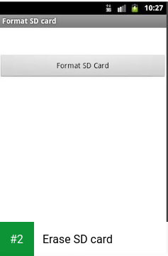 Erase SD card apk screenshot 2