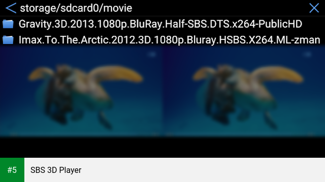 SBS 3D Player app screenshot 5