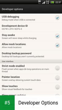Developer Options app screenshot 5