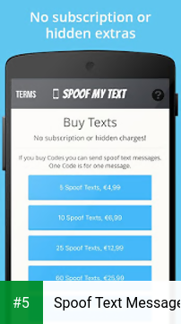 Spoof Text Message app screenshot 5