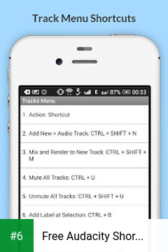 Free Audacity Shortcuts apk screenshot 6