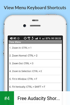 Free Audacity Shortcuts apk screenshot 4