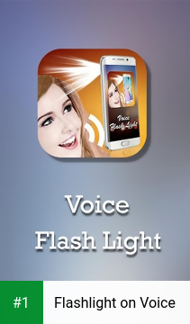 Flashlight on Voice app screenshot 1