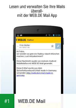 WEB.DE Mail app screenshot 1