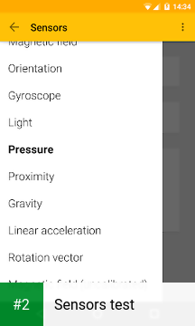 Sensors test apk screenshot 2